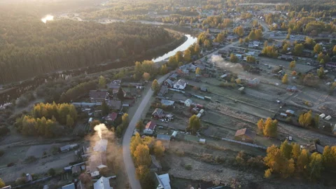 View of the village Stock Footage 162791959