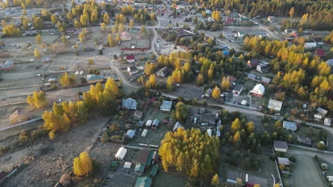 View of the village Stock Footage 162803394