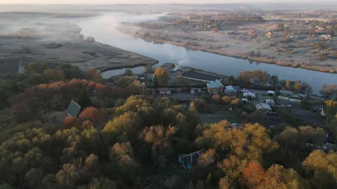 View of the village Stock Footage 163259146