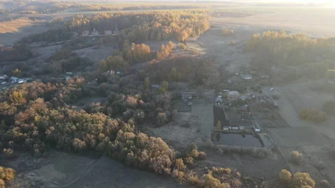 View of the village Stock Footage 163260639