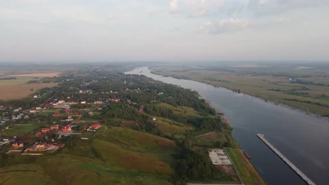 View of the village Stock Footage 163486554