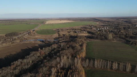View of the village Stock Footage 163855134