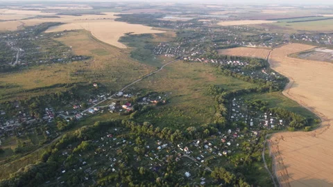 View of the village Stock Footage 164605750