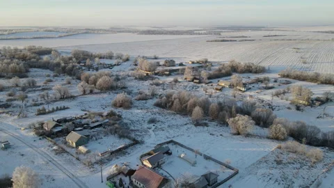 View of the village Stock Footage 167486072