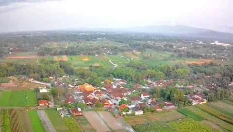 View of the village Video stock 293034154