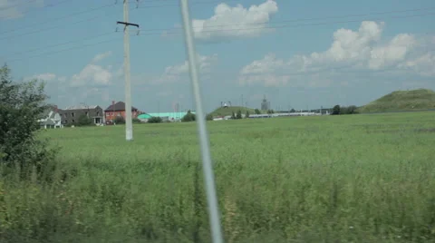 View of the village in motion Stock Footage 59368784