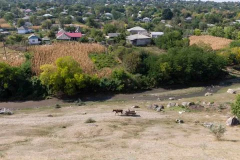 View on the village. Stock Photos