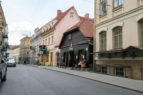 A view of the Vilnius downtown Stock Photos