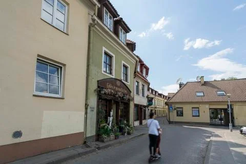 A view of the Vilnius downtown Stock Photos