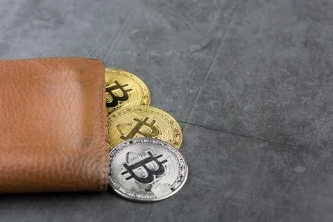 View of Virtual cryptocurrency concept image Stock Photos