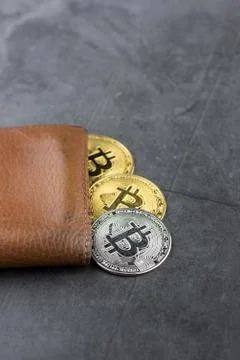 View of Virtual cryptocurrency concept image Stock-Fotos