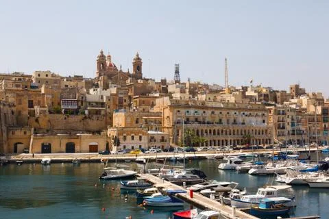 View from the vittoriosa Stock Photos
