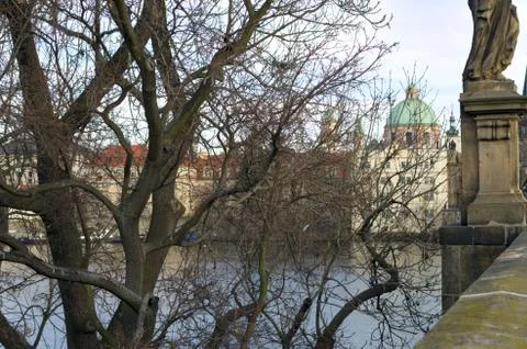 View of the Vltava River Stock Photos