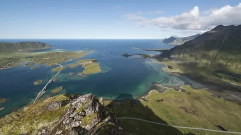 View from Volandstinden Stock Footage 86535386