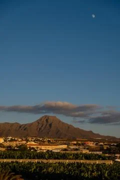 View on volcanic heels Foto stock