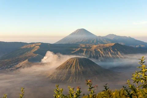 View of volcanic landscape Stock Photos