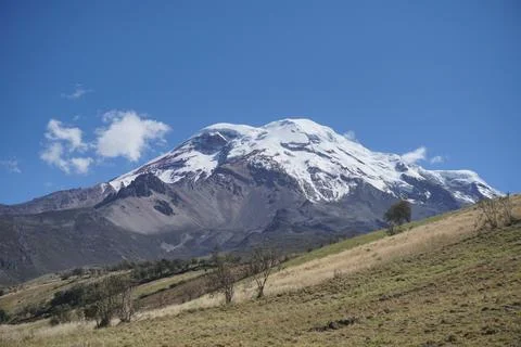 View of volcano Chimborazo Stock Photos