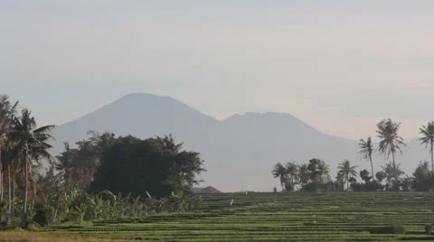 View of the Volcano Stock Footage 67528791