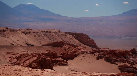 View of the volcano Licancabur, Chile Stock Footage 64868216