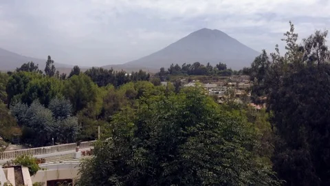 View of volcano Misti Stock Footage 120665926