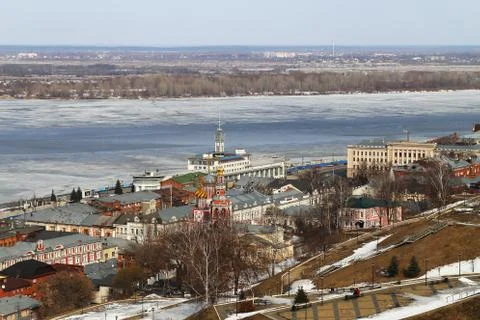 View on the Volga Stock Photos