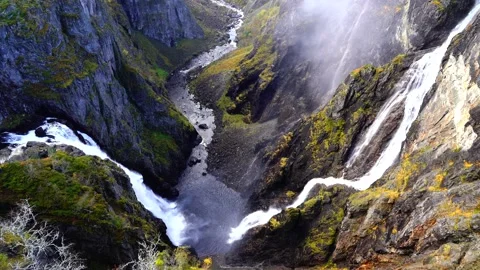 View of Voringsfossen. Stock Footage 228875301