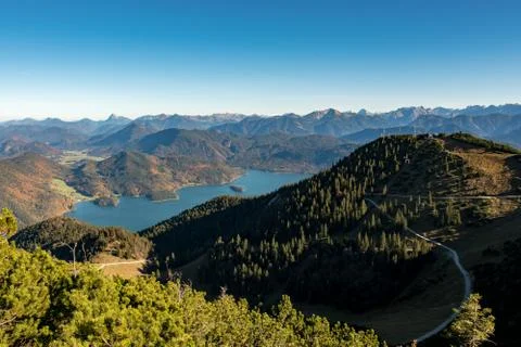 View to the Walchensee Stock Photos