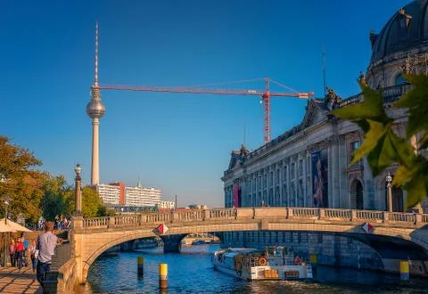 View of the walk in Berlin. Stock Photos