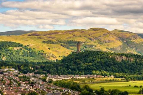 View of the Wallace monument Stock Photos