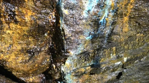 View to the walls of the copper mine in Roros, Norway. Stock Footage 59569049