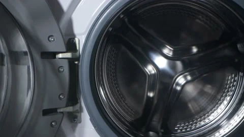 View of the washing machine drum Stock Footage 167789094