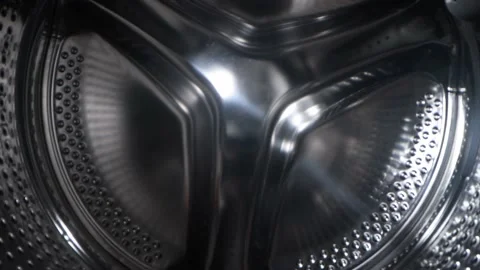 View of the washing machine drum Stock Footage 168060581
