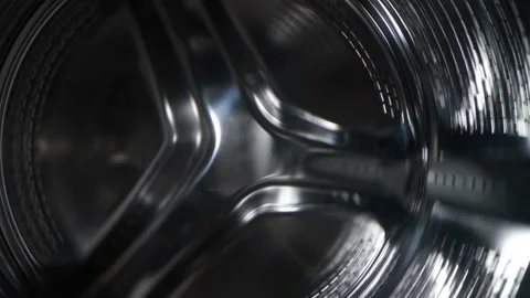View of the washing machine drum Stock Footage 169873917