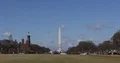 View of Washington DC National Mall Monument Crowd of People Walking Park Alley 4k or 4k+ Resolution