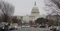 View of Washington DC Us Capitol Congress Building People Cars Traffic Jam Day 4k or 4k+ Resolution