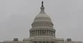 View of Washington D.C. Us Capitol Hill Government Building Symbol Flag Waving 4k or 4k+ Resolution