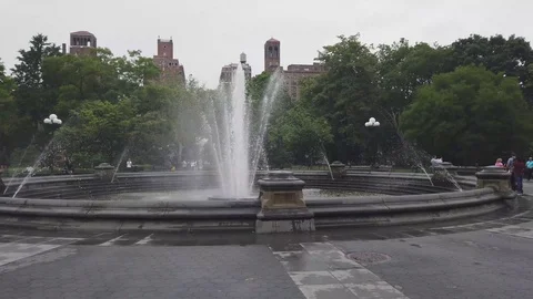 View of the Washington Park in NYC Stock Footage 113954064