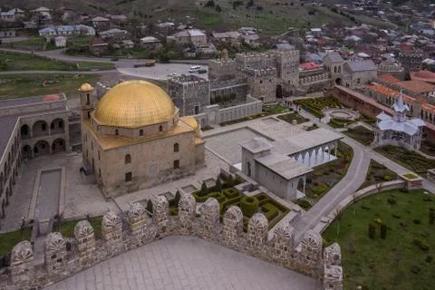 View from watch tower over achalziche fortress Stock Photos