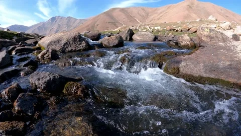 View of water and mountains Stock Footage 170744326