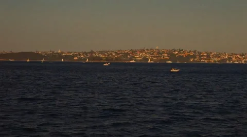 View from the water of the city Video stock 42486336