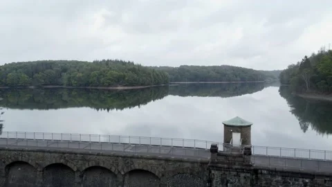 View on a water reservoir 스톡 동영상 217372816
