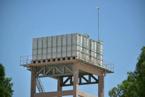 A view of Water storage tower. Stock Photos