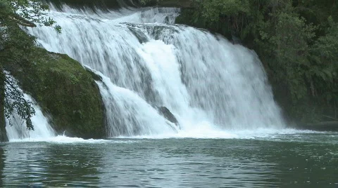 View of a waterfall Stock Footage 799326