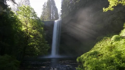 View of waterfall Stock Footage 55571708