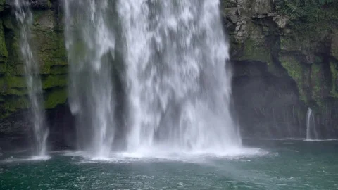 View of the waterfall Stock Footage 81312648