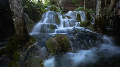 View of waterfall Stock Footage 94538544