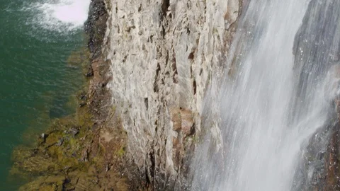 View of a waterfall Stock Footage 96181400