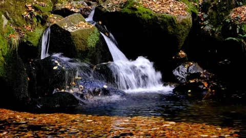 The view of the waterfall Stock Footage 232827767