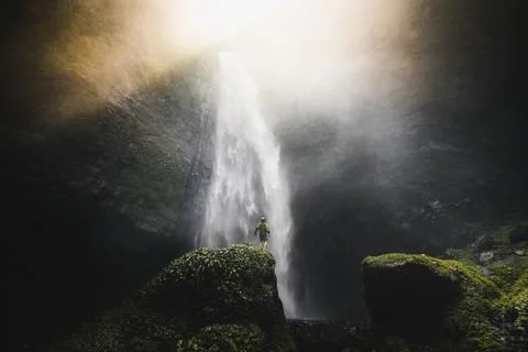 View of waterfall in Java, Indonesia Stock-Fotos