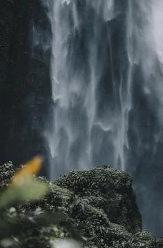 View of waterfall in Java, Indonesia Stock Photos